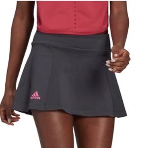 Adidas Primeblue Knit Dgh Solid Gray Womens Tennis Skirt / Skort Large